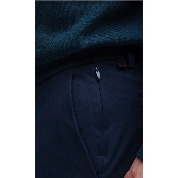 NEW LULULEMON Mens Commission Slim-Fit Pant True Navy Size 31 x 32 MSRP‎ $138 - Picture 3 of 12